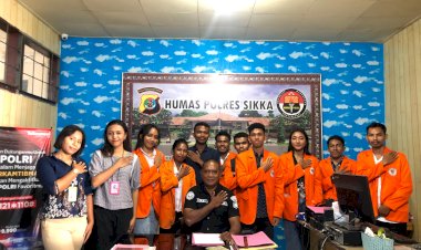 Mahasiswa-Unipa-Fakultas-Hukum-Lakukan-Wawancara-dengan-Humas-Polres-Sikka-Terkait-Hukum-Acara-Pidana