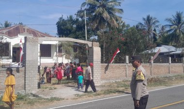 Polsek-Paga-Gelar-Patroli-“Minggu-Kasih”-di-Tempat-Ibadah