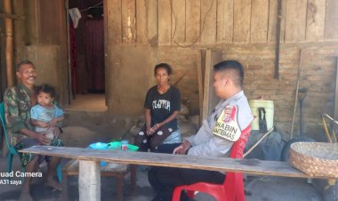 Bhabinkamtibmas-Desa-Masebewa-Gelar-Patroli-Sambang,-Perkuat-Keamanan-Jelang-Pilkada