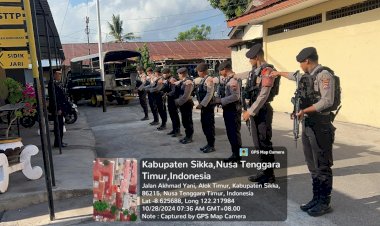 PERSONIL-SAT-SAMAPTA-POLRES-SIKKA-LAKSANAKAN-APEL-PENGAMANAN-OBYEK-VITAL-(-OVIT-)