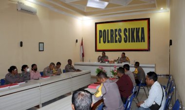 Kegiatan-Pengawasan-Operasi--(Wasaops)-Mantap-Praja-Turangga-2024-di-Mako-Polres-Sikka