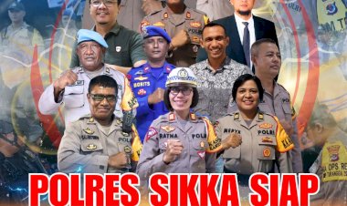 Personel-Polres-Sikka-Amankan-Tahapan-Pemungutan-Suara-di-557-TPS