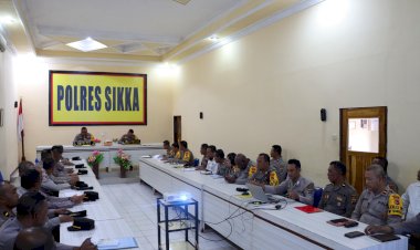 Polres-Sikka-Laksanakan-Anev-Kinerja-Mingguan-dan-Bahas-Persiapan-Operasi-Lilin-Turangga-2024