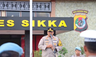 Apel-Jam-Pimpinan-Polres-Sikka-:-Kapolres-Tekankan-Pengamanan-Tahun-Baru-dan-Penyelesaian-Tugas-Akhir-Tahun