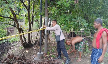 Langkah-Cepat-Polsek-Waigete,-Amankan-Jalur-Trans-Maumere-Larantuka-dari-Ancaman-Deker-Nyaris-Putus