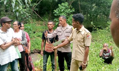 Penyelesaian-Sengketa-Tanah-di-Desa-Umagera,-Bhabinkamtibmas-Fasilitasi-Mediasi-Hingga-Kesepakatan