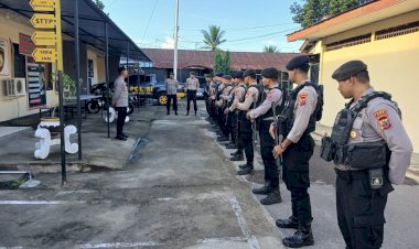 Personel-Samapta-Polres-Sikka-Gelar-Apel-Pagi,-Tegaskan-Kesiapsiagaan-Pengamanan-Objek-Vital