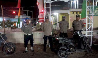 POLSEK-PAGA-LAKSANAKAN-GIAT-MONITORING-DAN-PENGAMANAN-SHALAT-TARAWIH-DAN-WITIR
