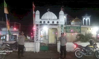 KEGIATAN-PATROLI-DAN-PENGAMANAN-SHOLAT-TARAWIH-OLEH-PIKET-JAGA-SPKT-POLSEK-PAGA-POLRES-SIKKA.