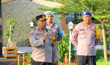 Apel-Pagi-Personel-Polres-Sikka,-Wakapolres-Tekankan-Kesiapan-Pengamanan-Kunjungan-Wapres-RI