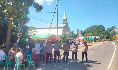 POLSEK-PAGA-POLRES-SIKKA-LAKSANAKAN-PENGAMANN-PENTAHBISAN-KAPELA-STASI-ANDREAS-AEBUBU