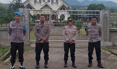 KEGIATAN-PATROLI-MINGGU-KASIH-IBADAH/MISA-HARI-MINGGU-DI-GEREJA-DALAM-WILAYAH-HUKUM-POLSEK-ALOK