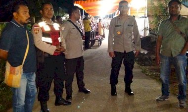 PERSONIL-POLSEK-WAIGETE-POLRES-SIKKA-LAKSANAKAN-PENGAMANAN-MISA-SYUKURAN-PENTABISAN-DIAKON-YOSEF-PEHE