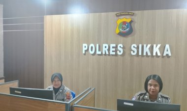 Polwan-Polres-Sikka-Siaga-24-Jam-Layani-Masyarakat-Melalui-Layanan-110