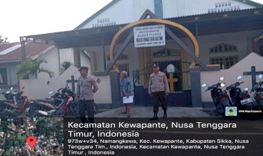 Minggu-Kasih:-Polsek-Kewapante-Jaga-Ketentraman-Warga-di-Tempat-Ibadah