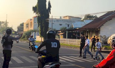 POLRI-UNTUK-MASYARAKAT-:-SATUAM-SAMAPTA-POLRES-SIKKA-LAKSANAKAN-KEGIATAN-RUTIN-PATROLI--PAGI-DAN-PENGATURAN-LALU-LINTAS