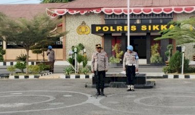Apel-Pagi-Polres-Sikka:-Wujudkan-Disiplin,-Siap-Amankan-Rangkaian-HUT-RI-ke-80