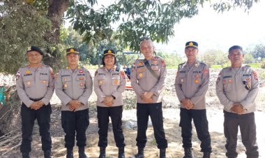 “Dukung-Ketahanan-Pangan,-Polres-Sikka-Dampingi-Polda-NTT-Tinjau-Lahan-Jagung”