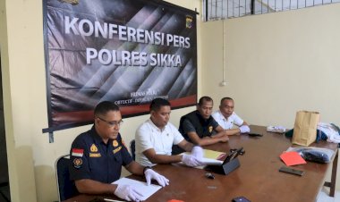 Polres-Sikka-Gelar-Konferensi-Pers-Ungkap-Dua-Kasus-Penganiayaan-Berujung-Kematian