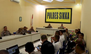 Dipimpin-Kapolres-Sikka,-Anev-Mingguan-Jadi-Panggung-Evaluasi-Menyeluruh-dan-Penguatan-Soliditas-Jajaran