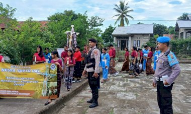Perjalanan-Iman-Nusra-Youth-Day:-Kirab-Salib-Suci-Menyusuri-Kota,-Pengamanan-Ketat-Polres-Sikka-Polda-NTT