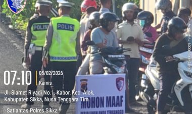 Tingkatkan-Kesadaran-Berlalu-Lintas-Masyarakat-Satlantas-Polres-Sikka-Polda-NTT-Lakukan-OKT-2026