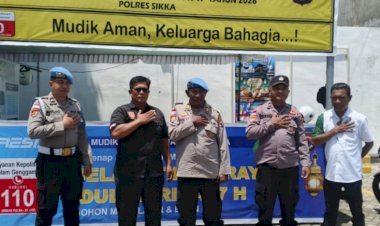Operasi-Ketupat-Turangga-2026,-Propam-Polres-Sikka-Pastikan-Personel-Siaga-di-Pos-Pengamanan