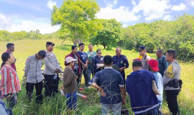 “Polres-Sikka-Tampil-Sigap,-Konstatering-Lahan-Sengketa-di-Wolomarang-Berlangsung-Tertib”
