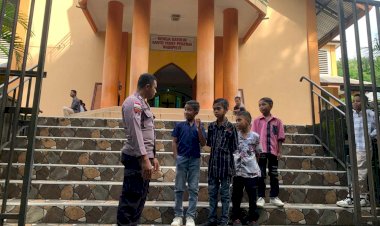 Polsek-Nita-Gelar-Patroli-Minggu-Kasih,-Jamin-Keamanan-Umat-Beribadah