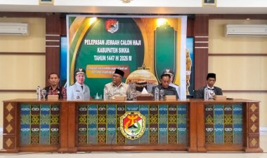 Kabag-SDM-Polres-Sikka-Ikuti-Pelepasan-Jemaah-Haji-Sikka,-Ribuan-Doa-Mengiringi-Langkah-ke-Tanah-Suci