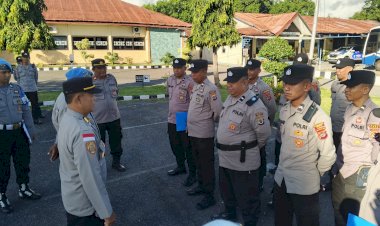 Disiplin-Diperketat,-Propam-Bergerak-Saat-Apel-Fungsi-Polres-Sikka:-Tak-Ada-Ruang-bagi-Personel-Lalai
