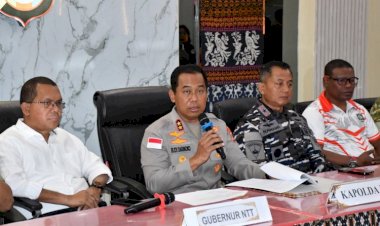 Kapolda-NTT-dan-Gubernur-Sampaikan-Penanganan-Gempa-Flores:-Fokus-Evakuasi,-Data-Korban,-dan-Cegah-Hoaks