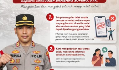 Kapolres-Sikka-Imbau-Warga-Tak-Terprovokasi-Hoaks-Gempa,-Utamakan-Informasi-Resmi-dan-Solidaritas