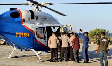 Polres-Sikka-Terus-Bergerak-Pascagempa:-Logistik-Mengalir,-Korban-Palue-Dievakuasi-dengan-Helikopter-Polri
