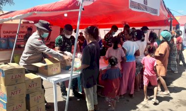 Unit-Siaga-Logistik-Posko-Samador-Bergerak-Cepat,-Makanan-Siang-Disalurkan-untuk-Pengungsi-Gempa
