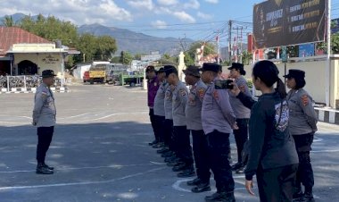 Kesiapsiagaan-Polres-Sikka-Terus-Berlangsung,-Ratusan-Personel-dan-Lima-Posko-Digerakkan-dalam-Operasi-Aman-Nusa-II