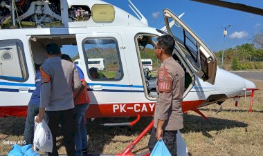 Logistik-Bantuan-Sembako-Bergerak-ke-Pulau-Palue,-Distribusi-Kemanusiaan-Dipercepat-Melalui-Jalur-Udara