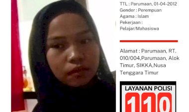 Keluarga-Resah,-Putri-Lara-Dini-Tak-Kunjung-Pulang,-Laporan-Orang-Hilang-Masuk-Polres-Sikka