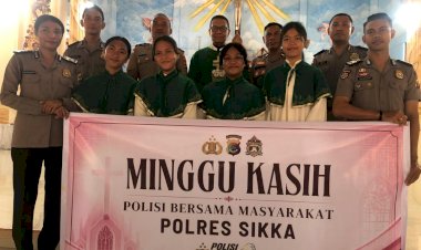 Polres-Sikka-Hadir-di-Tengah-Umat,-Minggu-Kasih-Jadi-Jembatan-Komunikasi-dan-Penguatan-Kamtibmas