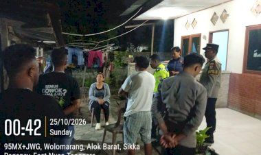 Respons-Cepat-Polres-Sikka-Tindak-Lanjuti-Pengaduan-110,-Keributan-Rumah-Tangga-Berujung-Mediasi