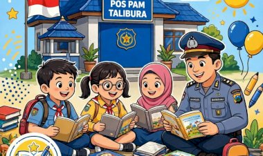 Dari-Pos-Polisi-ke-Jendela-Dunia,-Aipda-Wilfridus-Majuk-Bangun-Harapan-Anak-Talibura-Sikka-Lewat-Taman-Baca-Bhayangkara