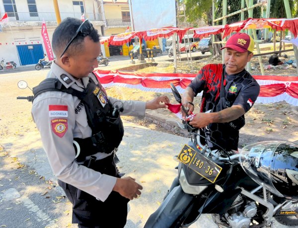 Satuan Samapta Polres Sikka Polda NTT Laksanakan Kegiatan Patroli Kota Presisi Samapta Presiai Polri