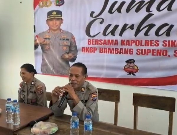 Bangun Generasi Cerdas dan Tertib, Polres Sikka Polda NTT Hadirkan Jumat Curhat di Sekolah Muhammadiyah Waioti