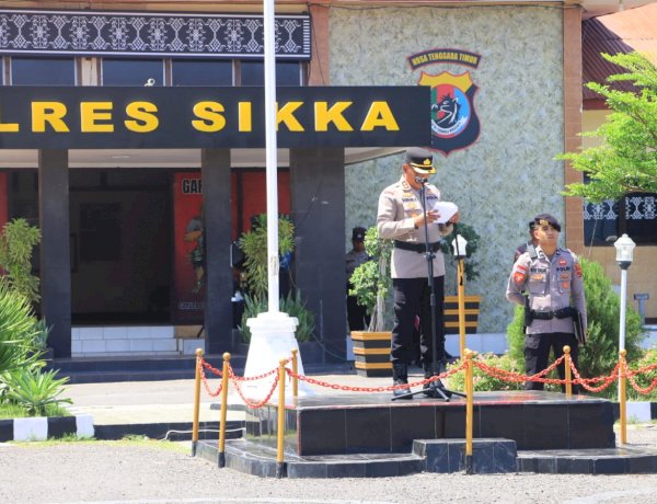 Wujud Siaga Polres Sikka Polda NTT, Kapolres Pimpin Apel Kesiapan Hadapi Bencana Hidrometeorologi 2025