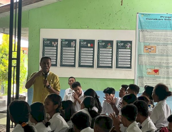 Sentuh Dunia Pendidikan, Satresnarkoba Polres Sikka Polda NTT Sosialisasi Anti Narkoba dan Anti Perundungan