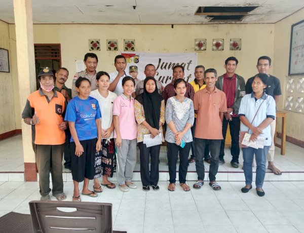 “Musik Bising hingga Penipuan Online, Warga Sampaikan Keluhan di Jumat Curhat Polsek Kewapante Polres Sikka”