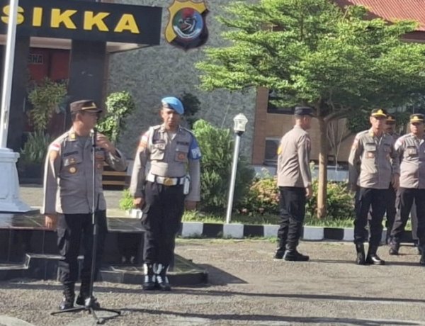 Propam Awasi, Kabag SDM Bicara: Apel Pagi Polres Sikka Sarat Pesan Disiplin dan Tanggung Jawab