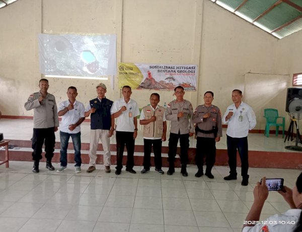 Sosialisasi Mitigasi Bencana Geologi Digelar di Talibura Kabupaten Sikka, PVMBG Tingkatkan Kesiapsiagaan Warga