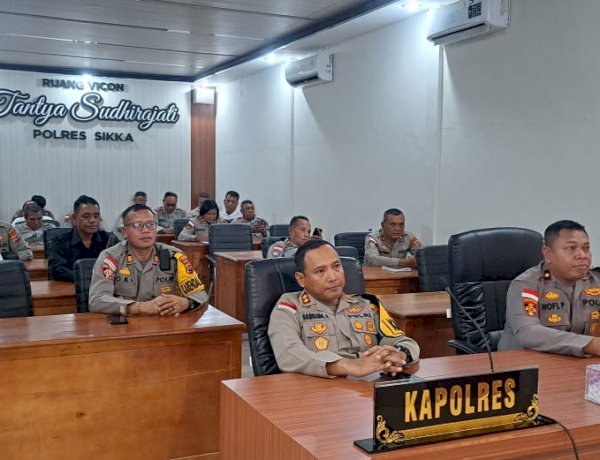 Polres Sikka Polda NTT Ikuti Groundbreaking SPPG Secara Daring, Dukung Peningkatan Kesiapsiagaan dan Pelayanan Kepolisian