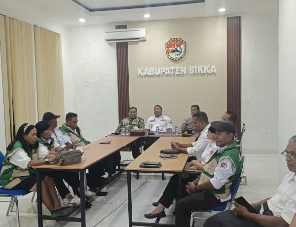 Komitmen Dukung Swasembada Pangan, Polres Sikka Polda NTT Hadiri Panen Raya Nasional Secara Daring